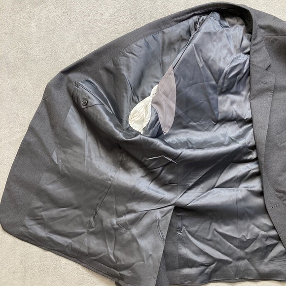 Lauren Ralph Lauren Slim Fit Mens 100% Wool Coat Blazer 2-Button Jacket Size 46R - Picture 12 of 16